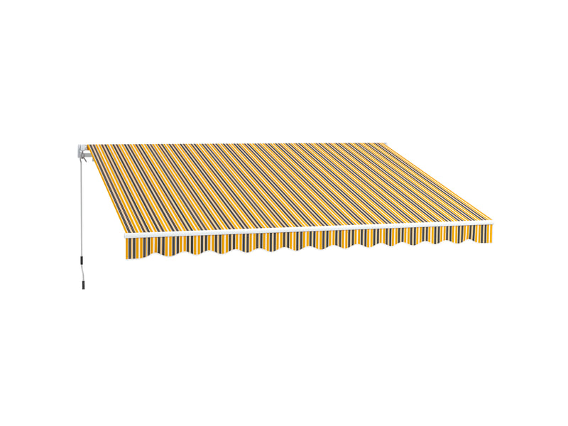  Store extérieur à manivelle, 350 x 250 cm, jaune  - Conforama B