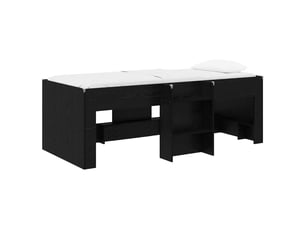 Lit simple 90x190 cm    coloris noir