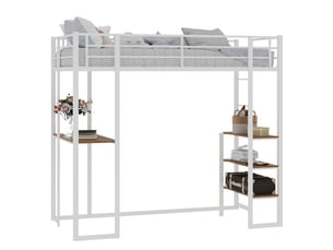 Lit superposé 90x190 cm Sol Morn coloris blanc