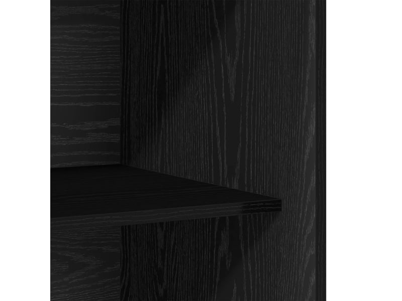  Armoire chambre, armoire de rangement chêne noir 80x50x200 cm bois d'ingénierie shl85605  - Conforama E