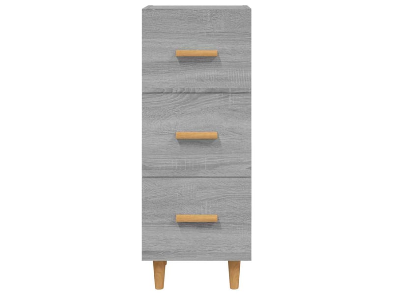 Buffet - bahut - meuble de rangement sonoma gris 34,5x34x90 cm bois d'ingénierie  - Conforama E