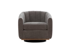 Fauteuil fixe pivotant  TCQPZ  Tissu gris vendu A l'unité