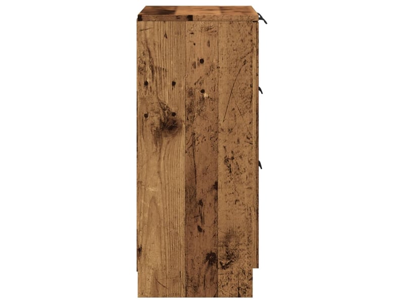  Buffet - bahut - meuble de rangement vieux bois 60x30x70 cm bois d'ingénierie  - Conforama E