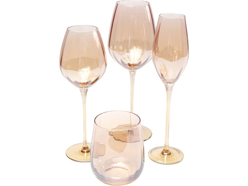  flûtes à champagne bina mocca set de 6 kare design  - Conforama C