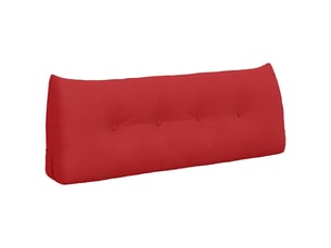 Coussin de dos, coussin de dossier rouge 120 x 24 x 50 cm tissu cf54994
