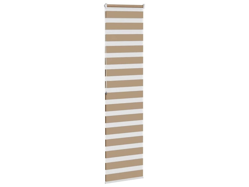 Store zèbre, store de fenêtre marron sable largeur du tissu 60,9 cm polyester cf48821 - Conforama D