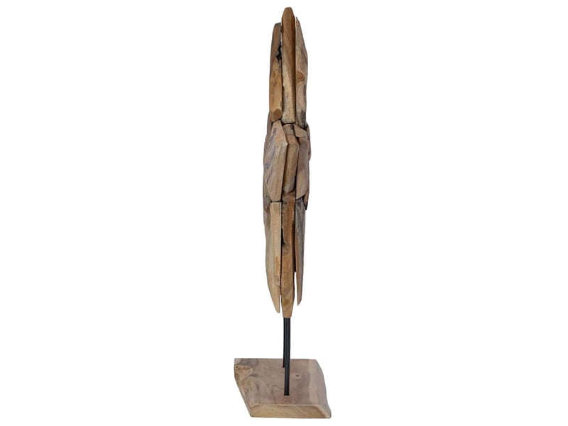  Étoile de noël led marron 59,5 x 18 x 74 cm bois de teck massif  - Conforama E