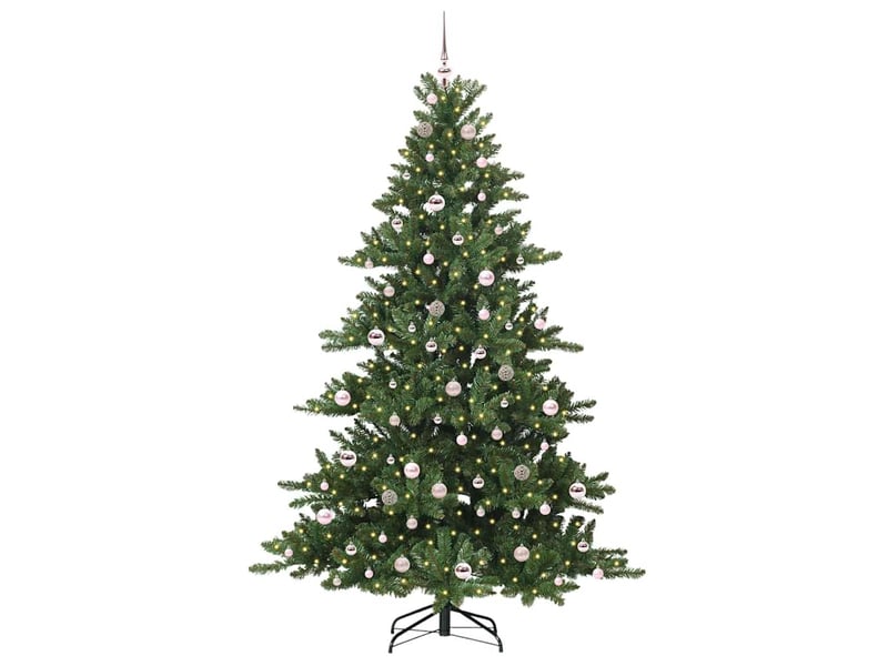  Sapin de noël - arbre de noël artificiel à branches articulées vert 210 cm  - Conforama C