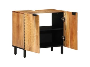 Meuble sous lavabo de salle de bain marron 62 x 33 x 58 cm cf64918