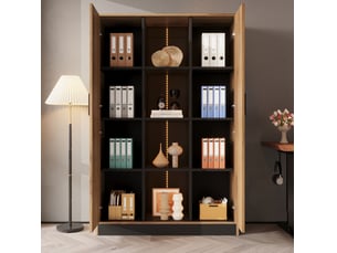 Vitrine coloris bicolore VIVRYN - 95 cmx160 cm