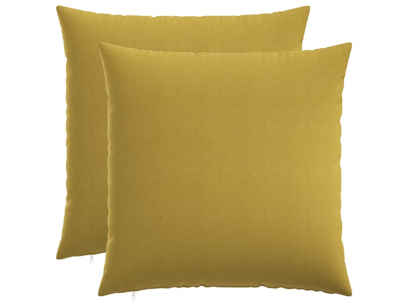 Lot de 2 coussins avec oreiller, coussins décoratifs heerlen vert clair tissu cf50340 - Conforama B