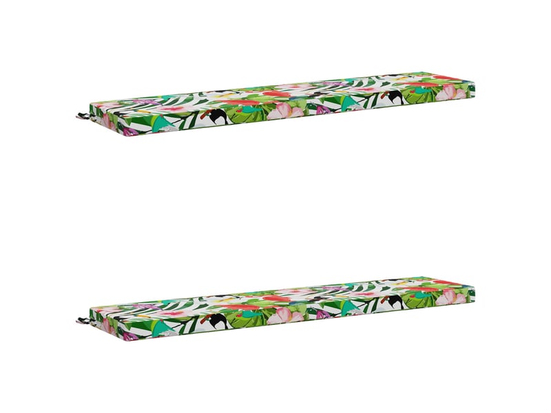  Lot de 2 coussins de banc, coussins d'assise soest 100 % polyester cf56938  - Conforama A