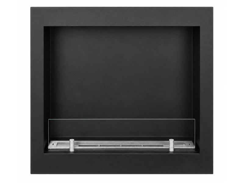  Furore 60 - cheminée encastrable au bioéthanol 60x55x15 cm avec brûleur en acier de 1,5 litre  - Conforama D