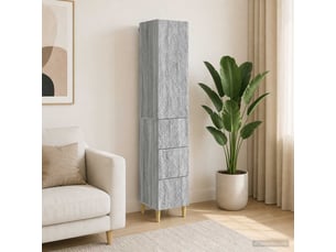 Armoire     <strong></strong> <strong></strong> coloris gris largeur 33 cm