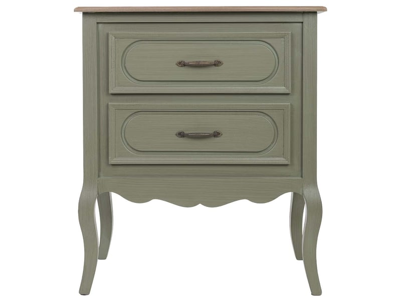  Table de chevet en bois vert 60x34x70,5 cm h  - Conforama B