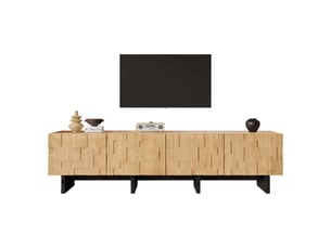 Meuble tv coloris naturel 180 cm <strong></strong>  <strong></strong>