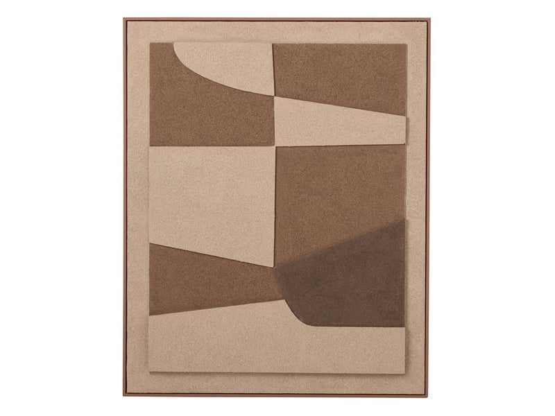  Tableau déco formes inès 82x102cm marron  - Conforama A