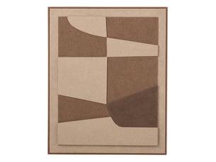 Tableau déco formes inès 82x102cm marron