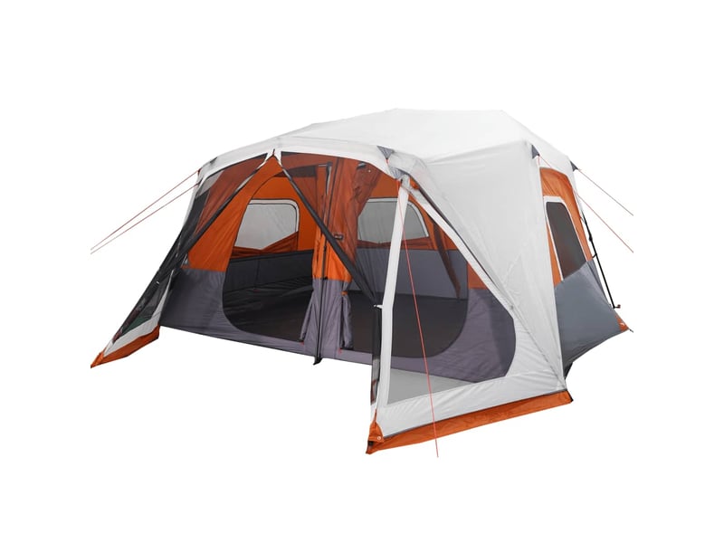 Tente de camping, tente familiale avec led 10 personnes libération rapide shl57915 - Conforama D