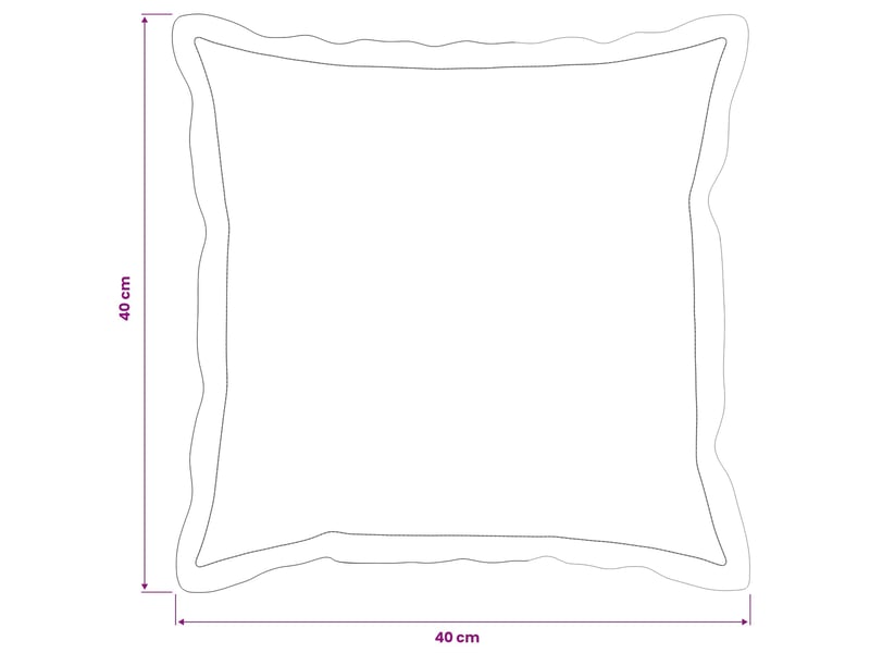  Lot de 6 housses de coussin houten crème 40 x 40 cm tissu chenille cf49810  - Conforama E
