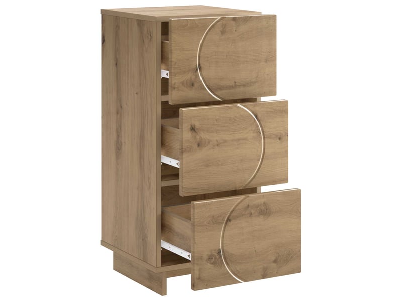  Buffet salon, buffet chêne artisanal 33,5x34,5x75 cm bois d'ingénierie shl80813  - Conforama C