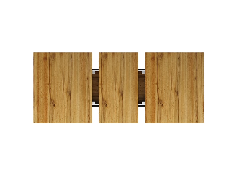  Table à manger, 120 cm, rectangulaire, mdf, naturel, format fonctionnel pour les repas quotidiens, rangement fonctionnel  - Conforama E