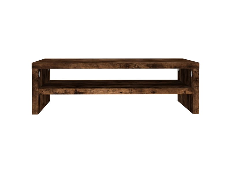  Support de moniteur chêne fumé 42 x 24 x 13 cm bois d'ingénierie brun 02_0029218  - Conforama B