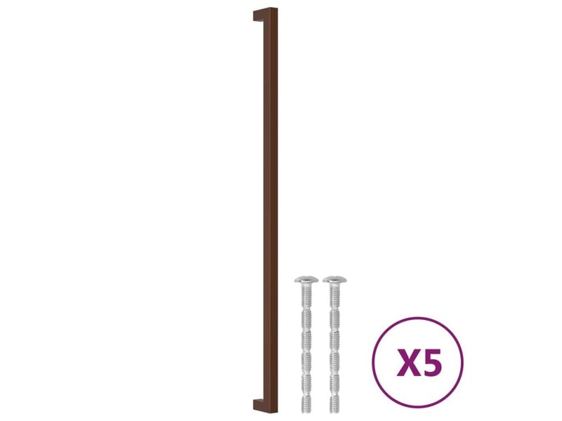  Poignée d'armoire vidaxl, 480 mm, marron  - Conforama C