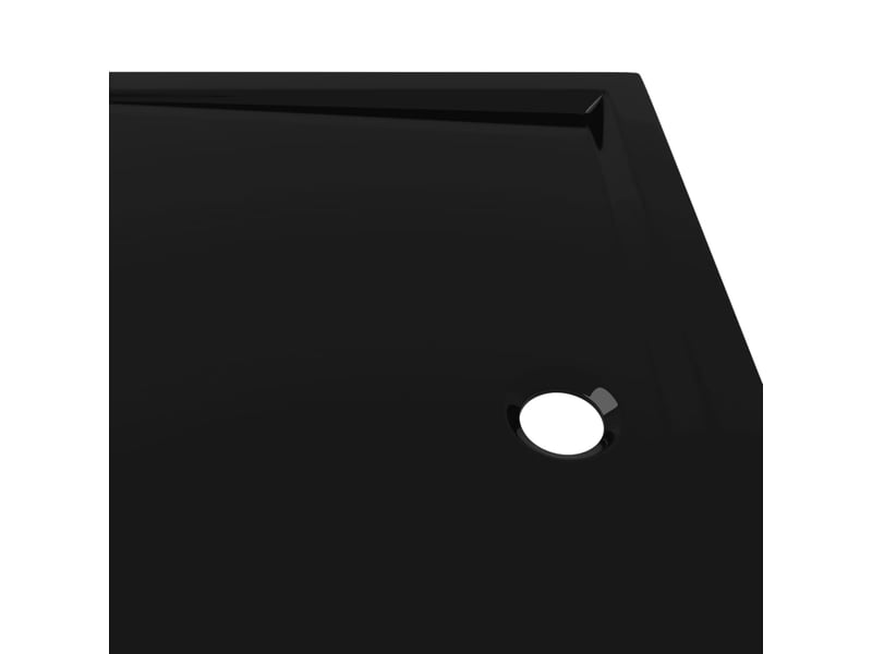  Receveur de douche base de douche bac de douche salle de bain toilette salle d’eau maison intérieur rectangulaire 80x110 cm abs noir 02_0001962  - Conforama E