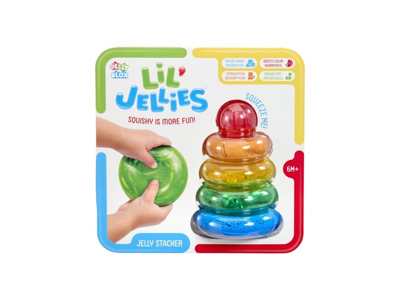  Jouet sensoriel empilable lil jellies 4 blocs jelly multi couleurs dès 6 mois GOL8720077378377 - Conforama B