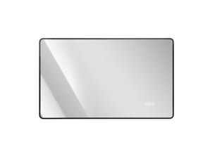 Miroir rectangulaire de salle de bain coloris noir MEUBLIV   - 100 cm x 60 cm