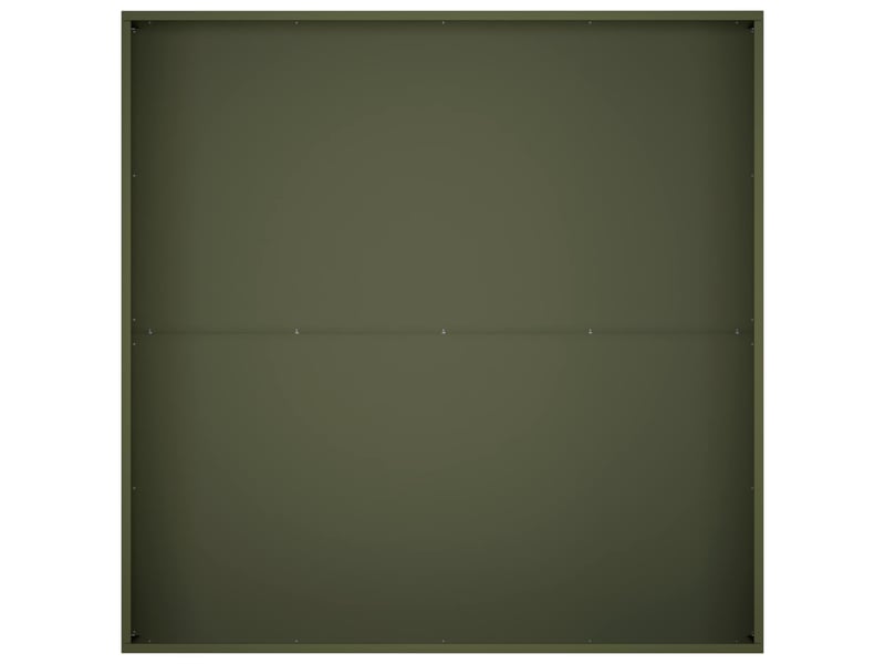  Jardinière - cache-pot de jardin 2 pcs vert olive 100 x 100 x 20 cm  - Conforama E