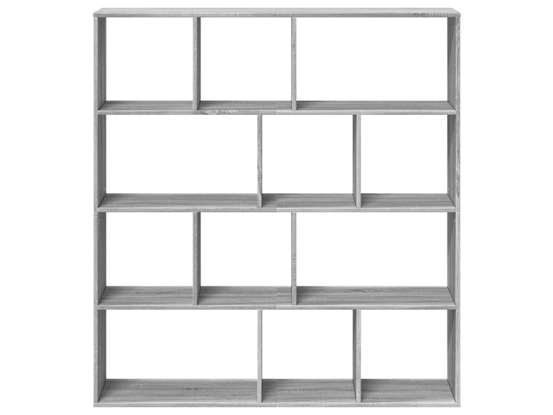 Bibliothèque, meuble de rangement salon sonoma gris 132x29x141,5 cm bois d'ingénierie  - Conforama D