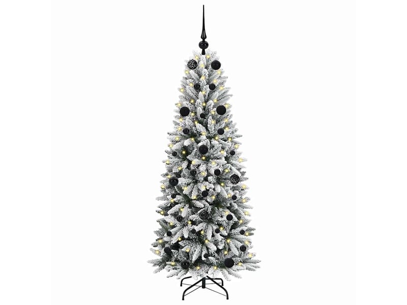  Sapin de noël artificiel, arbre de noël blanc 150 cm shl9152  - Conforama C