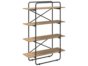 Étagère 4 niveaux, étagère de rangement 100 x 35 x 140 cm pb chêne artisanal