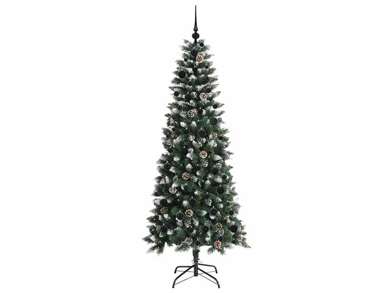 Sapin de noël artificiel, arbre de noël vert 180 cm pvc, plastique et acier shl3124 - Conforama D