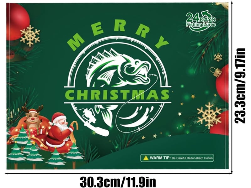  Calendrier de l’avent pêche 2026 homme, 24 leurres de pêche, calendrier de noël pour pêcheur, adulte et adolescent  - Conforama D