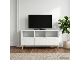 Meuble tv coloris blanc 102 cm <strong></strong>  <strong></strong>