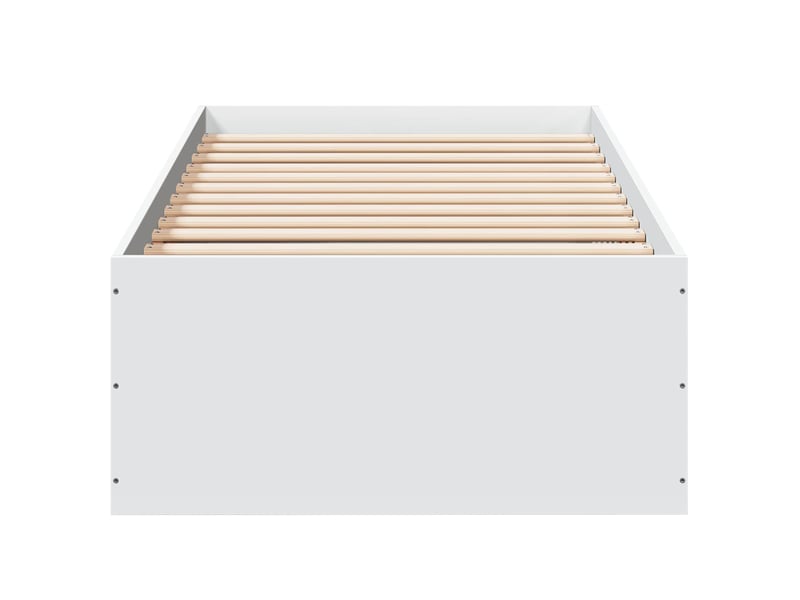  Lit simple- lit adulte -  cadre de lit au sol blanc 80 x 200 cm bois d'ingénierie  - Conforama C