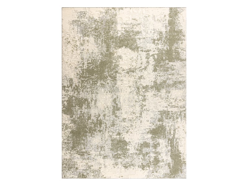Moquette en laine flux 461.138.sa990 osta - abstraction, structurelle, loft vert beige 135x200 cm  - Conforama B