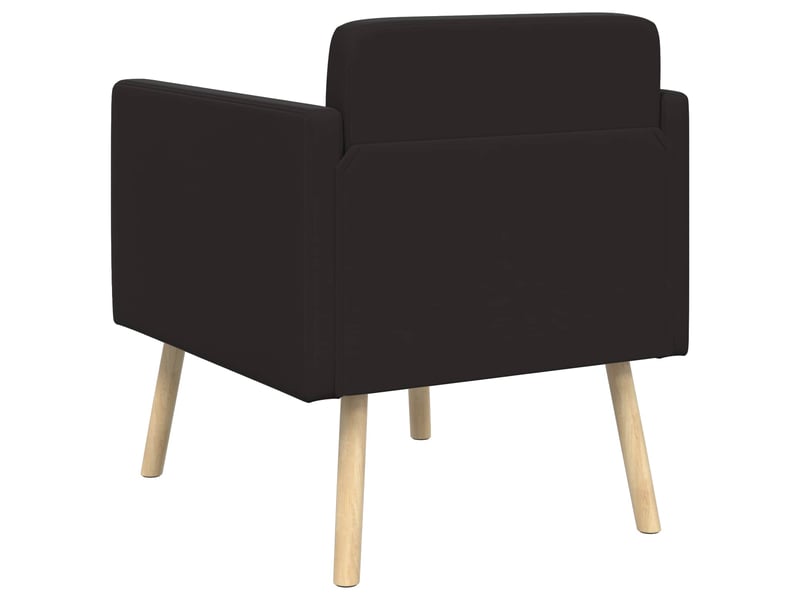  Vidaxl fauteuil d'appoint noir velours  - Conforama E