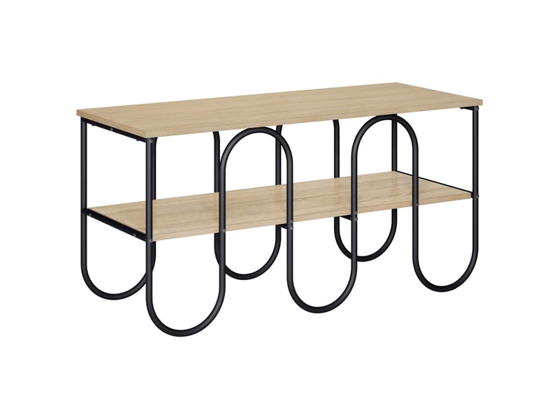  Meuble tv, table tv 100x40x50 cm chêne sonoma bois d'ingénierie  - Conforama A