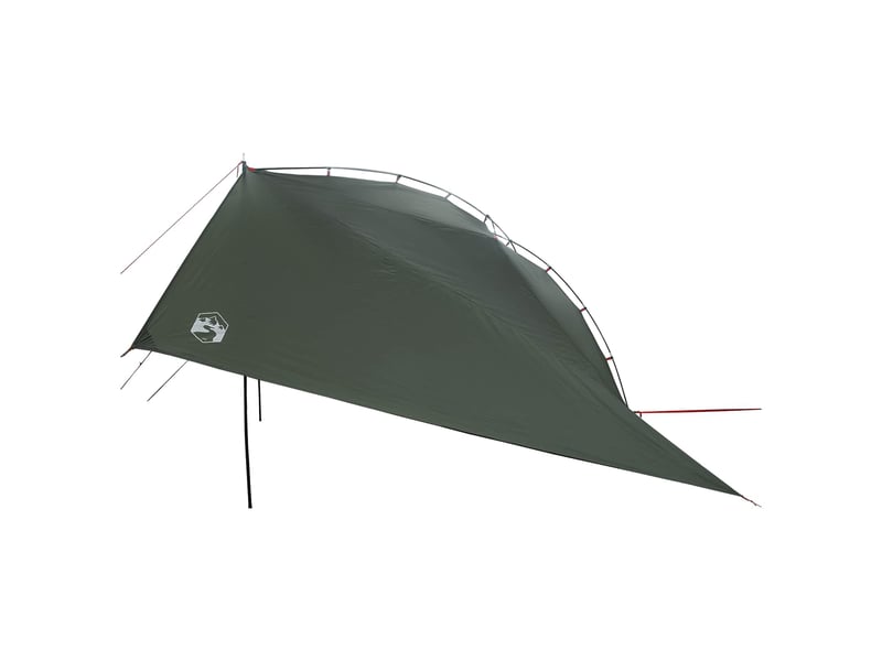 Tente voiture pour camping vert armée 350x250 cm polyester et acier - Conforama E
