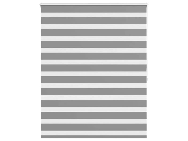  Store vénitien zebra, store de fenêtre 140,9 x 175 cm, largeur du tissu 136,7 cm, gris cf48203  - Conforama A
