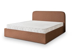 Lit coffre 200x200 cm <strong>MASSENO</strong> <strong></strong> coloris cuivré
