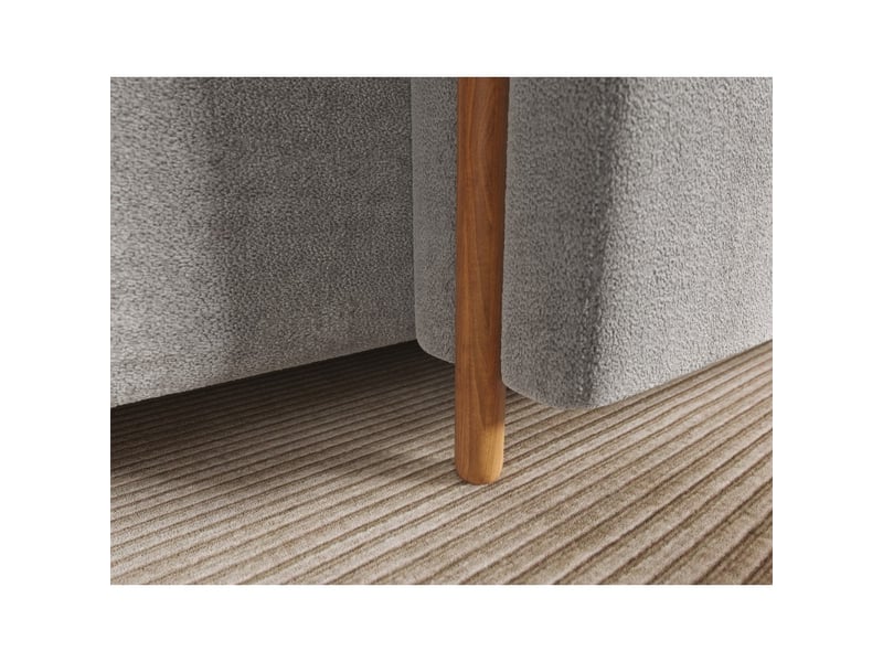 Canapé d'angle convertible arvessa gris clair bouclette – angle droit  - Conforama E