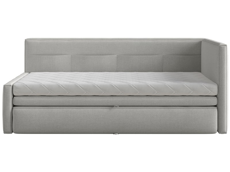  Selsey nesmi - lit rembourré - 90x200 cm - gris clair Nesmi - Conforama A
