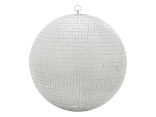 Suspension de noël boule disco argentée d. 40 cm