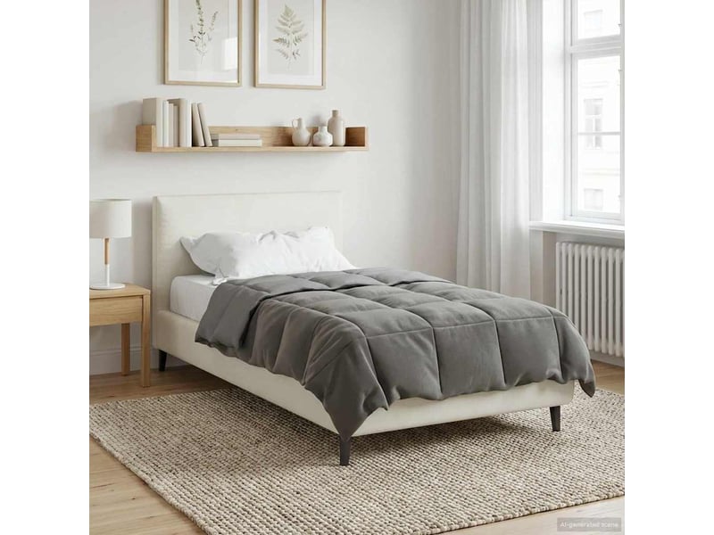  Duvet - couette complet toute l'année 135 x 220 cm 4 saisons gris clair  - Conforama D