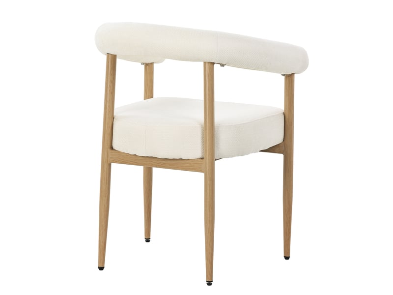  Chaise de salle à manger moderne, rembourrée, structure en métal, 6 pièces, confort pour grandes familles  - Conforama D